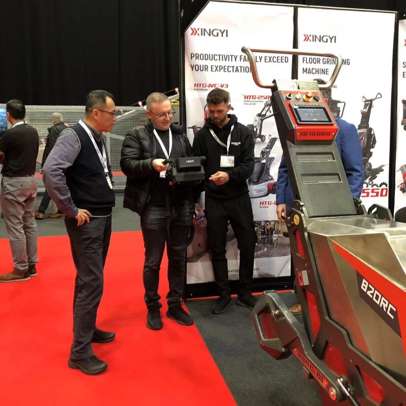 Xingyi And High Tech Grinding Concrete Grinding Machines Shine At The UK Concrete Expo