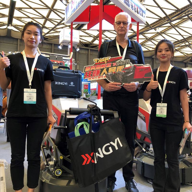XINGYIMachine's Concrete Grinding Machines in 2023 World Of Concrete Asia Shanghai Exhibition